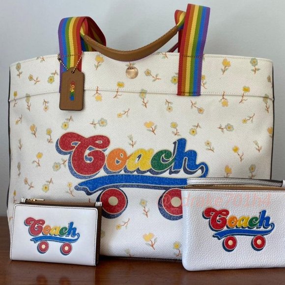 Coach Handbags - Coach Pride Bundle-Tote, Wallet, Wristle